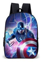 Mochila Infantil Escolar Simples Tema Heroi Super America