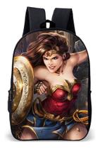 Mochila Infantil Escolar Simples Tema Heroina Maravilha