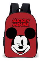 Mochila Infantil Escolar Simples Tema Mundo Magico Ratinho Lançamento