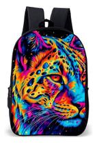 Mochila Infantil Escolar Simples Tema Tigre Vibrantes Cores Lançamento
