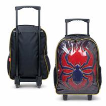 Mochila Infantil Escolar Spider Com Rodinha