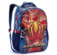 Mochila Infantil Escolar Super Spider Estilo Spider Man Homem Aranha de Costas Masculino(MI42107)