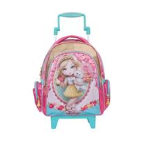 Mochila Infantil Escolhar de Rodinha Da Jolie Paris Tilibra