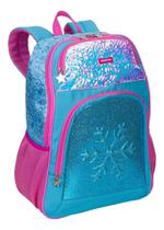 Mochila Infantil Fantasy Floco Neve Congelante Costas Tam G