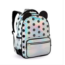 Mochila Infantil Feminina 16" Polegadas Holográfica - 1776