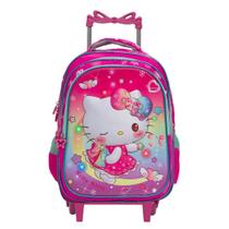 Mochila Infantil Feminina Rodinha Hello Kitty 3D Led Frontal - Toys 2U