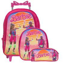 Mochila Infantil Feminina Rodinhas Barbie Ken Com Lancheira