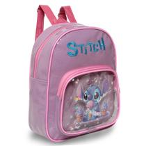 Mochila Infantil Feminina Stitch Alça Costas Adulto Criança