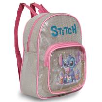 Mochila Infantil Feminina Stitch Costas Pequena Pre Escola