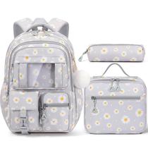 Mochila Infantil Fimibuke Impermeável com Lancheira e Estojo de Lápis