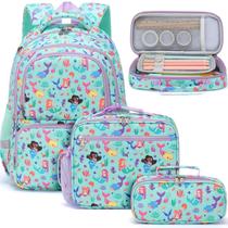Mochila infantil Fimibuke impermeável com lancheira e estojo para lápis Mochila infantil Fimibuke impermeável com lancheira e estojo para lápis