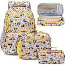 Mochila Infantil Fimibuke Impermeável com Lancheira e Estojo
