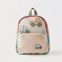 Mochila Infantil Fofa E Leve Com Bordado De Carro, Multifuncional, Jardim De Infância, Meninos E