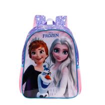 Mochila Infantil Frozen Escolar Rosa 40x30x15cm 13L