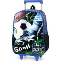 Mochila Infantil Futebol Goal Soccer Rodinhas Tam G Reforçada Escolar