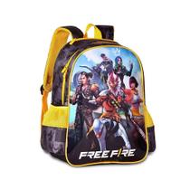 Mochila Infantil Gamer Free Fire Costas Presente Volta As