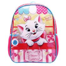 Mochila Infantil Gata Marie Disney Escolar Costas Grande