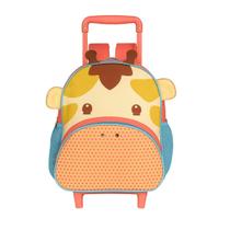 Mochila Infantil Girafa com Alças ou Rodinhas 17L Para Escola Creche e Passeios Bolsa Escolar Menina