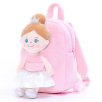 Mochila Infantil Gloveleya com Boneca de Pano - Baby Angel Girl