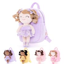 Mochila Infantil Gloveleya com Boneca de Pelúcia - 23cm