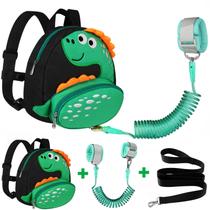 Mochila infantil Harness Acmor Cute Dinosaur com coleira de segurança