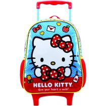 Mochila infantil Hello Kitty c/ carrinho ref 11820