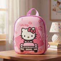 Mochila Infantil Hello Kitty Tamanho P - Rosa