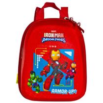 Mochila Infantil Homem de Ferro Tamanho P - Vermelha
