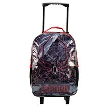 Mochila Infantil Homem Spider Aranha de Rodinha Reforçada Masculina Passeio Creche Escolar Volta ás Aulas