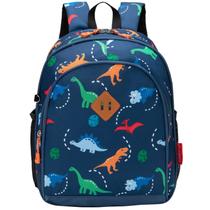 Mochila infantil Jinberyl Dinosaur azul marinho para meninos de 2 anos ou mais Mochila infantil Jinberyl Dinosaur azul marinho para meninos de 2 anos ou mais