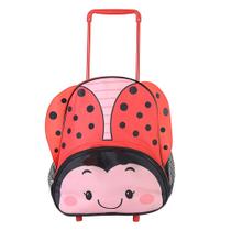 Mochila Infantil Joaninha com Rodinhas - Conforto e Diversão para a Escola!