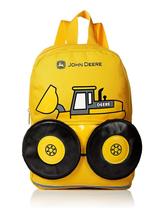 Mochila Infantil John Deere Trator - 13cm - Amarela