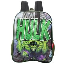Mochila Infantil Juvenil Escolar Avengers Hulk Luxcel Marvel