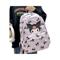 Mochila Infantil Kawaii Cinnamoroll - Sanrio, Pelúcia, Grande, Preta e Azul