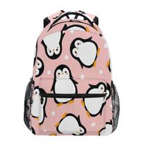 Mochila Infantil Kcldeci com Pingüim - Para Laptop de 14 Polegadas