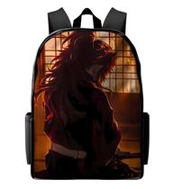Mochila Infantil Kokushibo Lua Superior Castelo Infinito Anime Casual