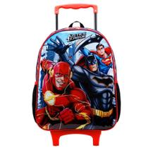 Mochila Infantil Liga Da Justiça Escolar Rodinhas Tam G