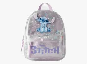 Mochila Infantil Lilo & Stitch Com 2 Bolsos Zara Rosa
