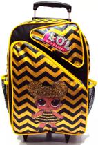 Mochila Infantil Lol Queen Bee 3 Bolsos Rodinhas G Meninas