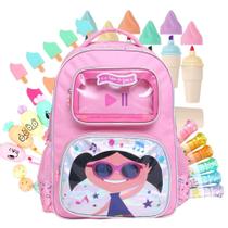 Mochila Infantil Luna 17 Escolar Rosa Grande Fofo Menina Mochila Infantil Luna 17 Escolar Rosa Grande Fofo Menina