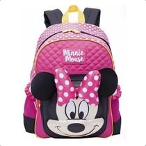 Mochila Infantil M Minnie C/ Detalhe Em Alto Relevo Sestini