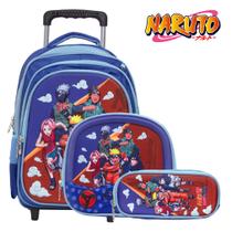 Mochila Infantil Masculina Naruto de Rodinha Envio Imediato