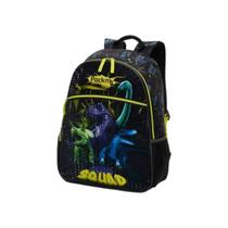 Mochila Infantil Masculina Pacific Dino Squad Preta - 998BB