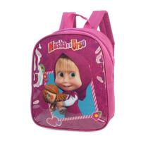 Mochila Infantil Masha e o Urso Petit Love Pequena - Luxcel malas e mochilas