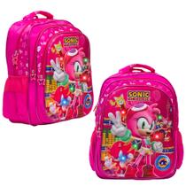 Mochila Infantil Menina Amy Sonic Com Led