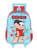 Mochila infantil menina luxcel monica c/rodas ic41312mn Mochila infantil menina luxcel monica c/rodas ic41312mn