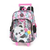 Mochila infantil menina luxcel up4you c/rodas ic37706up Mochila infantil menina luxcel up4you c/rodas ic37706up