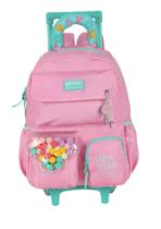 Mochila infantil menina luxcel up4you c/rodas ic41726up Mochila infantil menina luxcel up4you c/rodas ic41726up