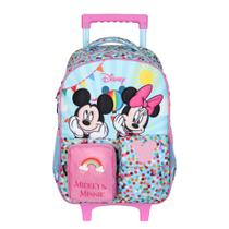 Mochila Infantil Menina Minnie Mickey Y Costa Rodinha Escola