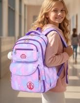 Mochila Infantil Meninas Moda Colorida Bolsa Escolar De Costas Espaço Notebook Porta Garrafa Mochila Infantil Meninas Moda Colorida Bolsa Escolar De Costas Espaço Notebook Porta Garrafa